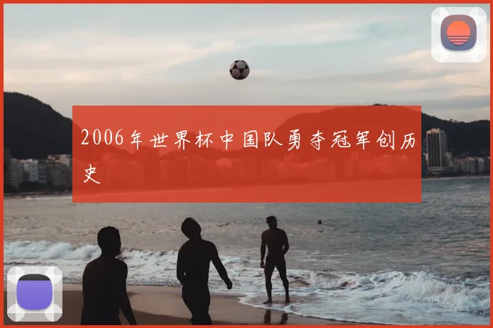 2006年世界杯中国队勇夺冠军创历史